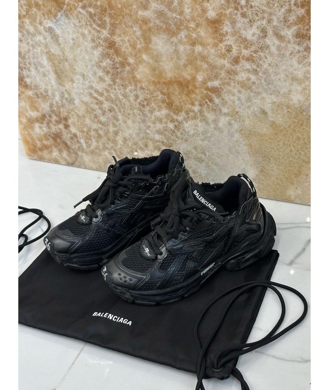 BALENCIAGA Черные кроссовки, фото 6
