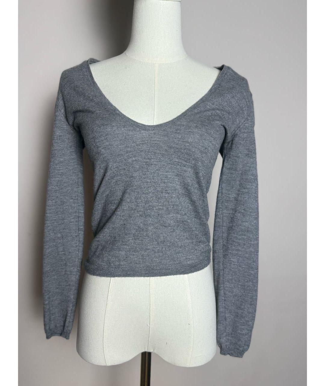 BRUNELLO CUCINELLI Серый кашемировый джемпер / свитер, фото 2