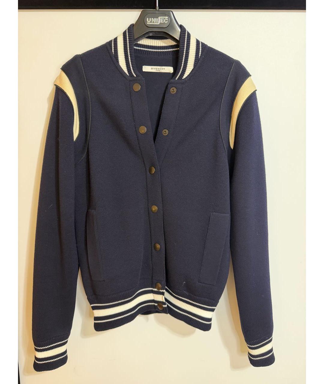 GIVENCHY Темно-синяя шерстяная куртка, фото 3