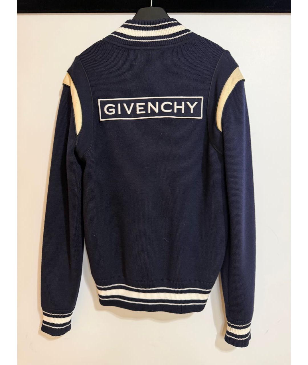 GIVENCHY Темно-синяя шерстяная куртка, фото 2