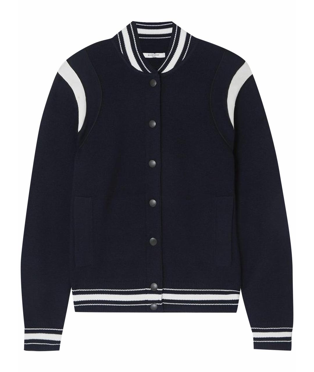 GIVENCHY Темно-синяя шерстяная куртка, фото 1