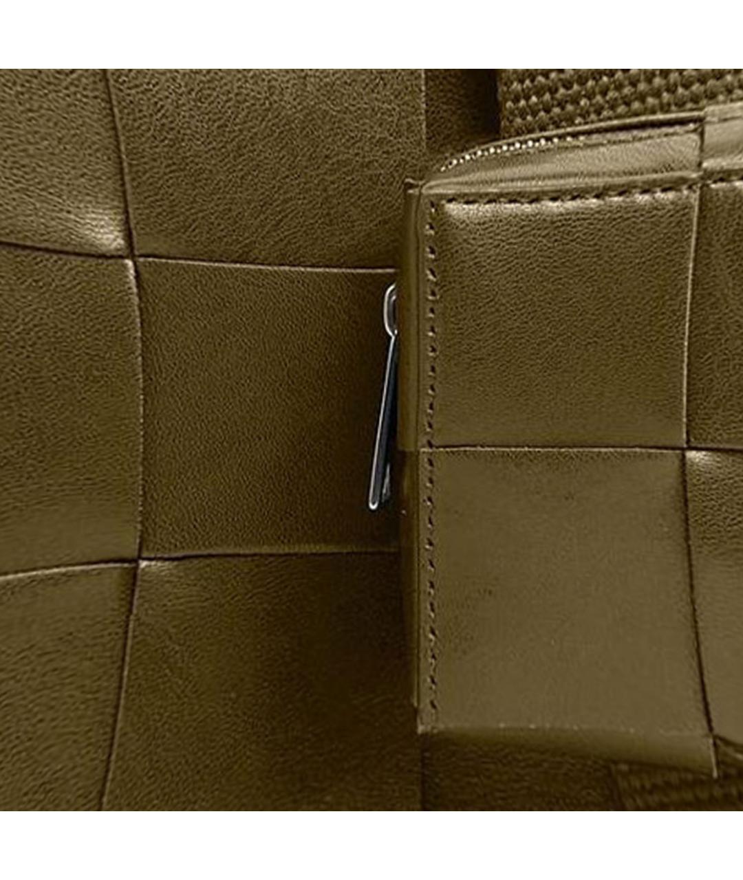 BOTTEGA VENETA Зеленая кожаная сумка на плечо, фото 5