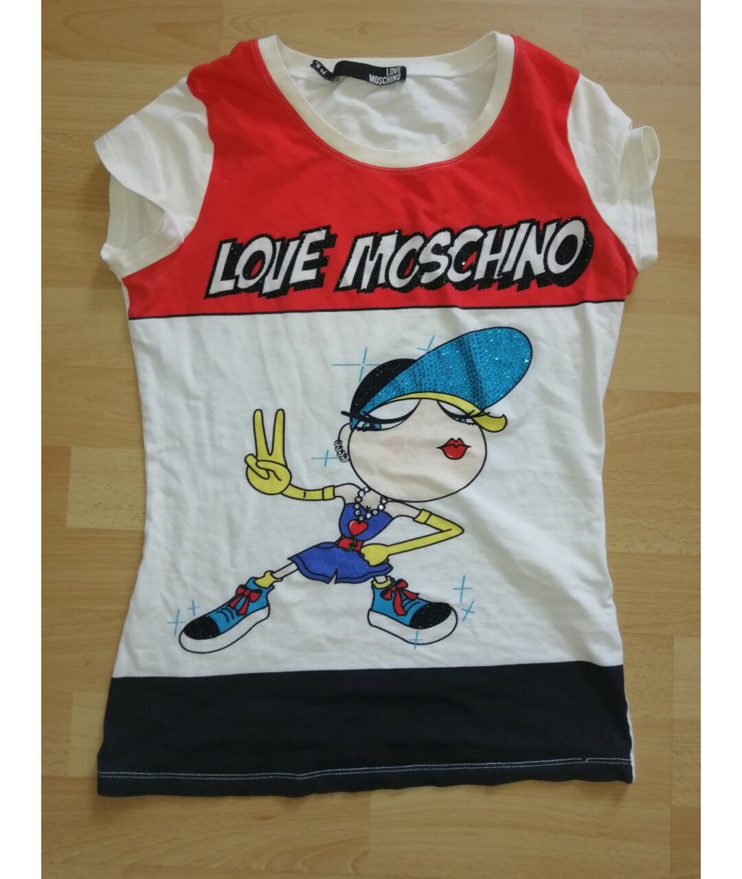 LOVE MOSCHINO Хлопковая футболка, фото 8