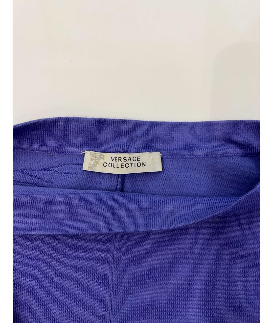 VERSACE COLLECTION Синий вискозный кардиган, фото 3