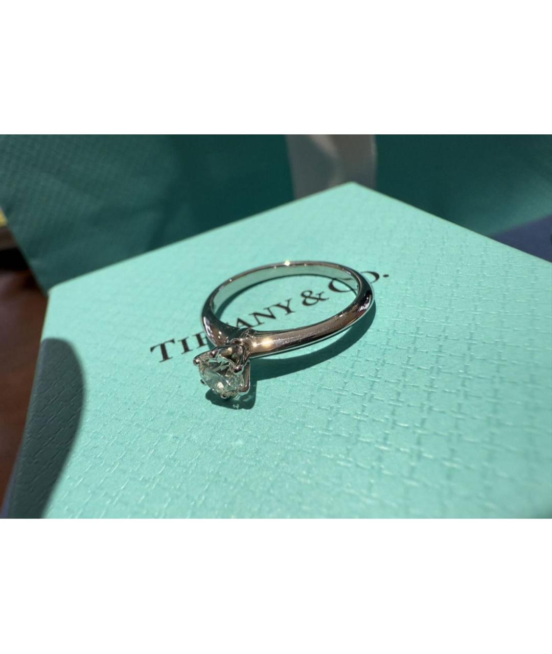 TIFFANY&CO Серое платиновое кольцо, фото 4