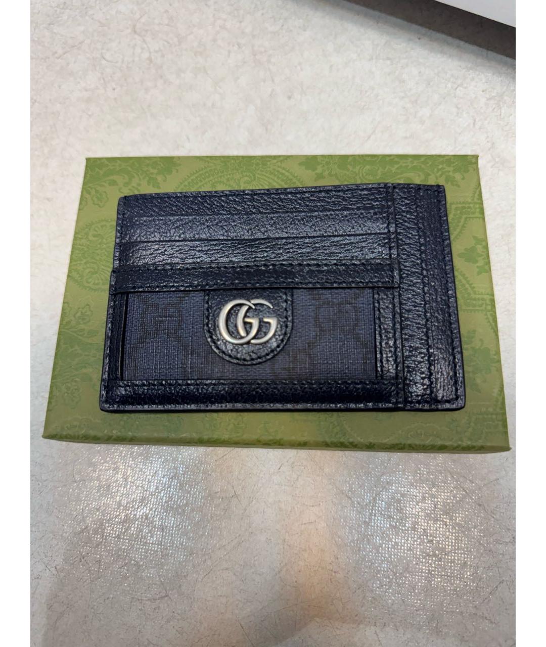 GUCCI Черный кожаный кардхолдер, фото 9