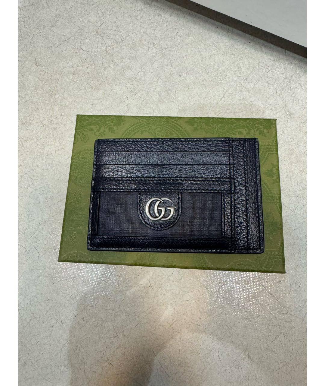 GUCCI Черный кожаный кардхолдер, фото 8