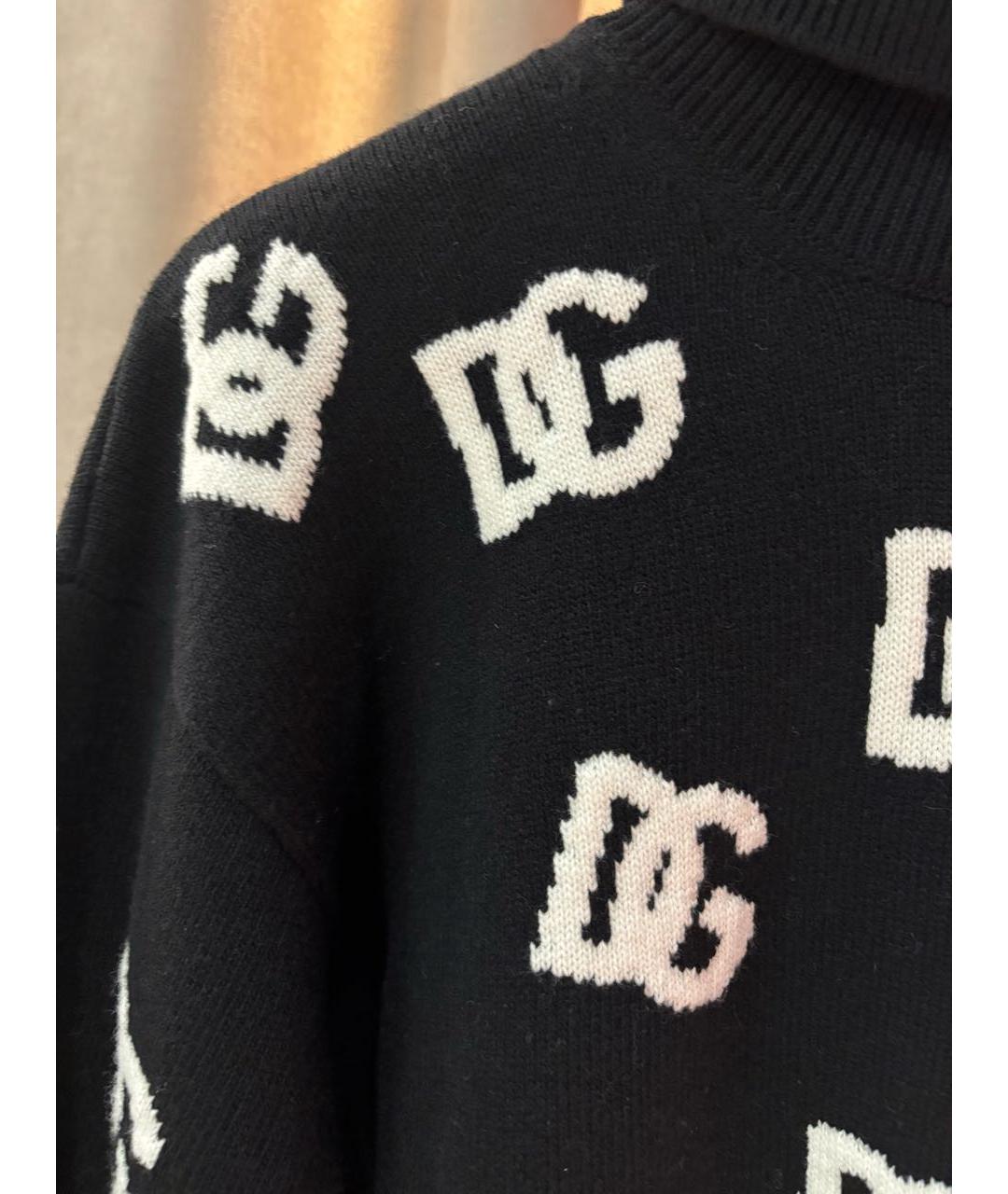 DOLCE&GABBANA Черный шерстяной джемпер / свитер, фото 6