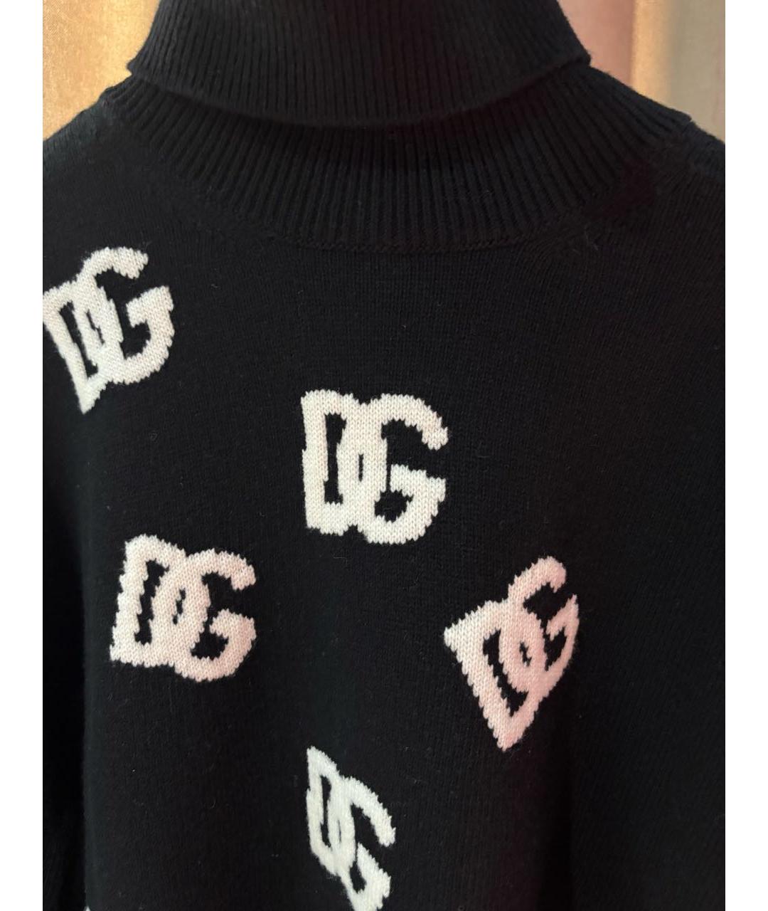 DOLCE&GABBANA Черный шерстяной джемпер / свитер, фото 4