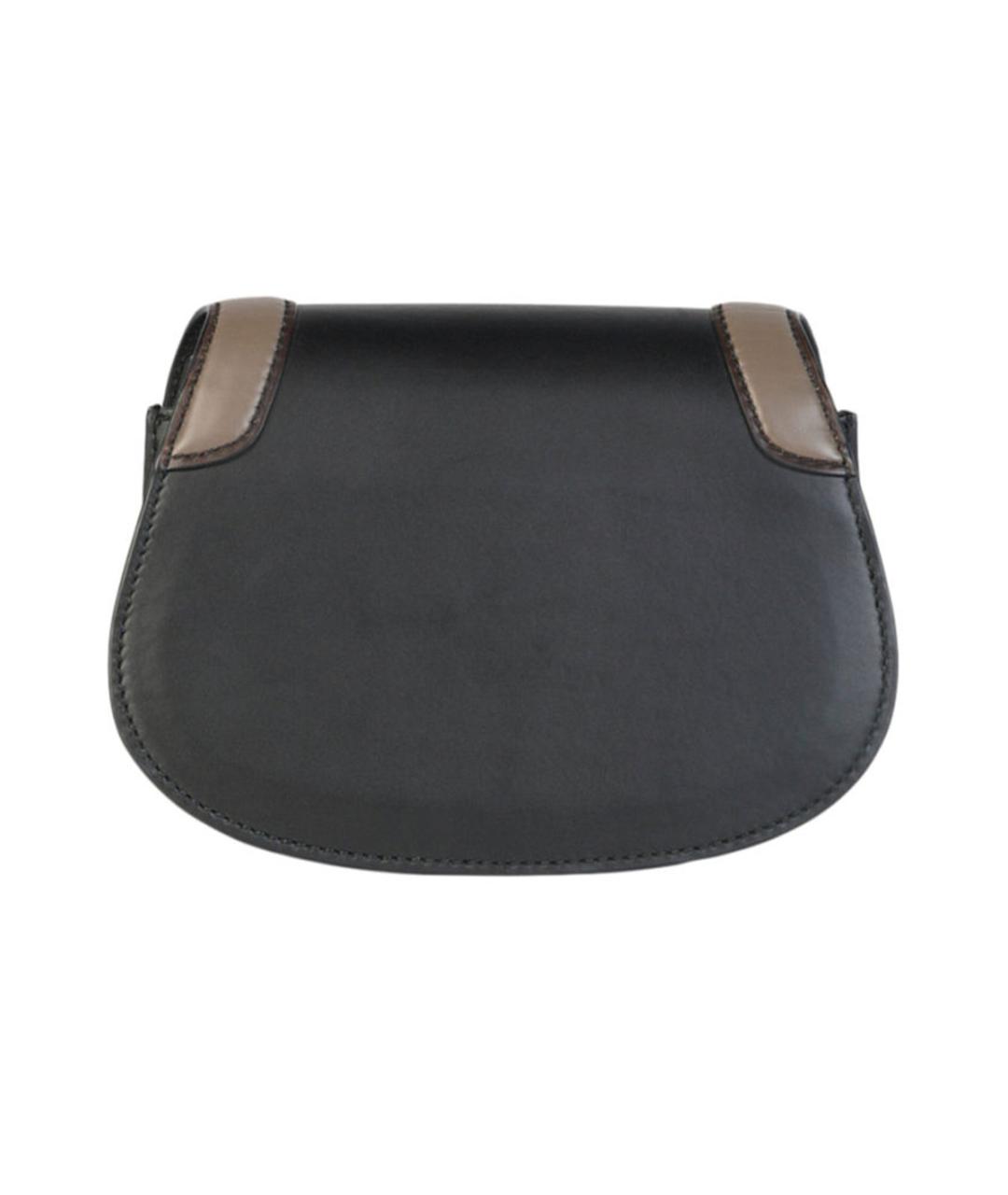 BOTTEGA VENETA Черная кожаная сумка через плечо, фото 4