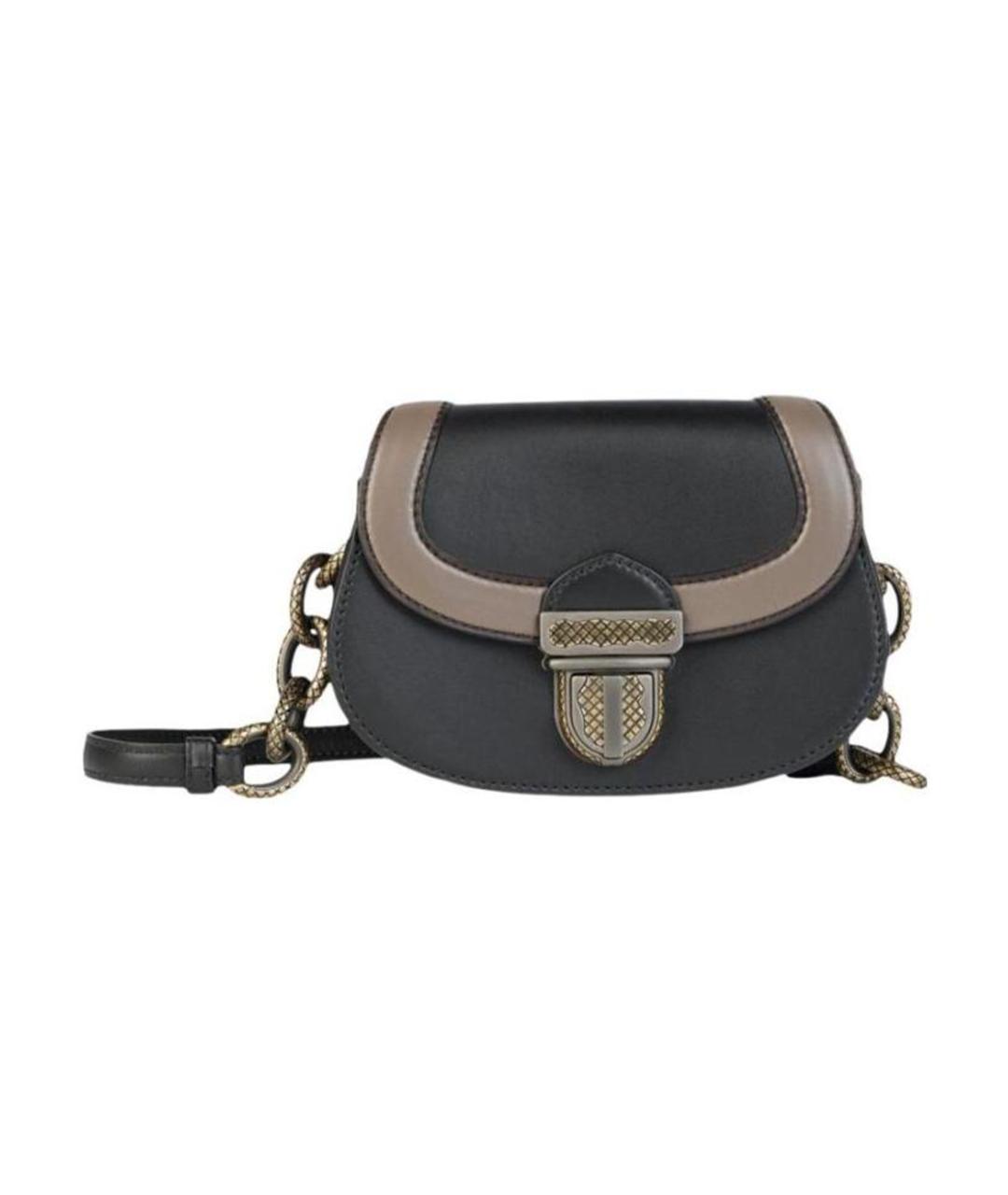 BOTTEGA VENETA Черная кожаная сумка через плечо, фото 1