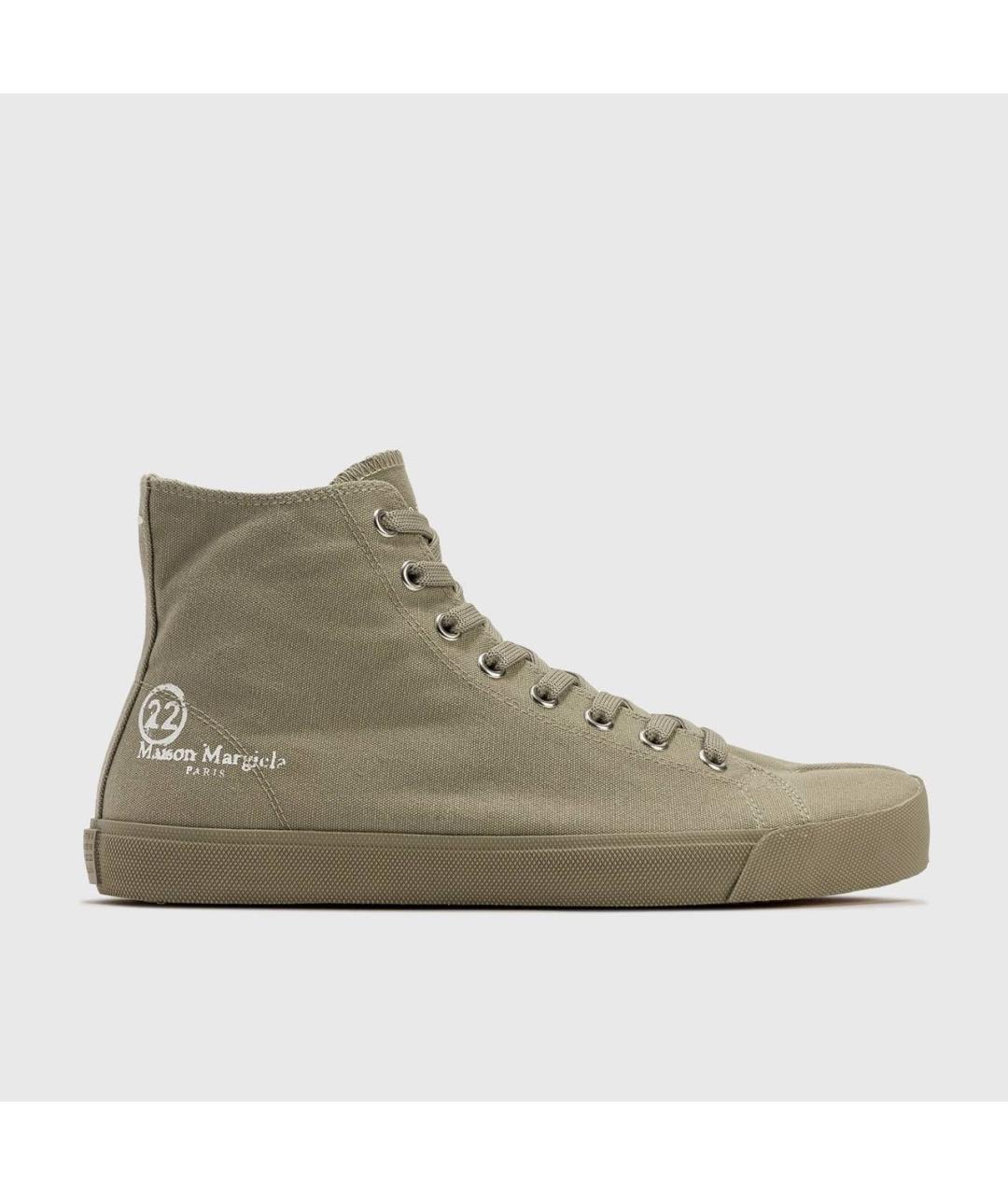 MAISON MARGIELA Серые высокие кроссовки / кеды, фото 3