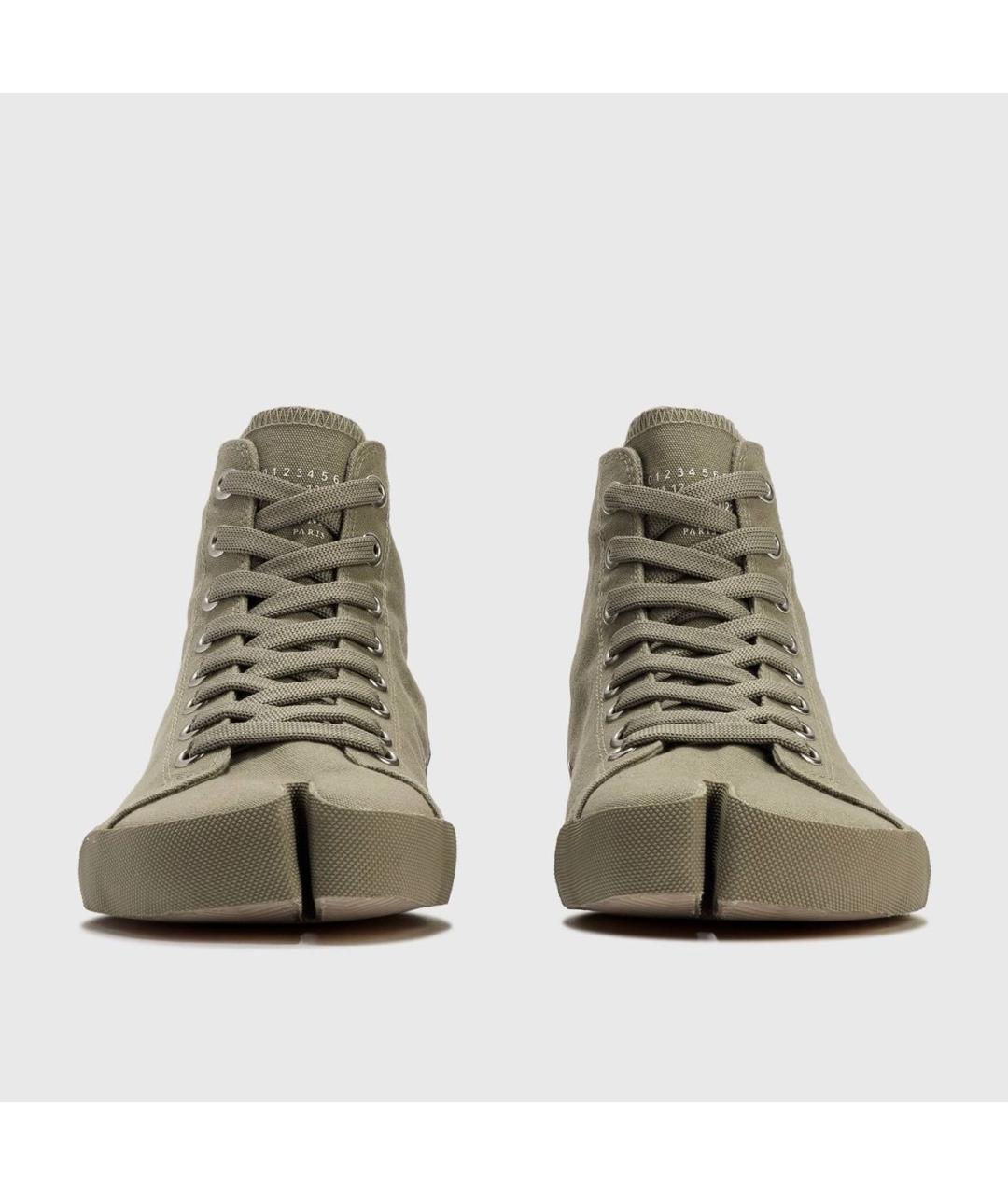 MAISON MARGIELA Серые высокие кроссовки / кеды, фото 2