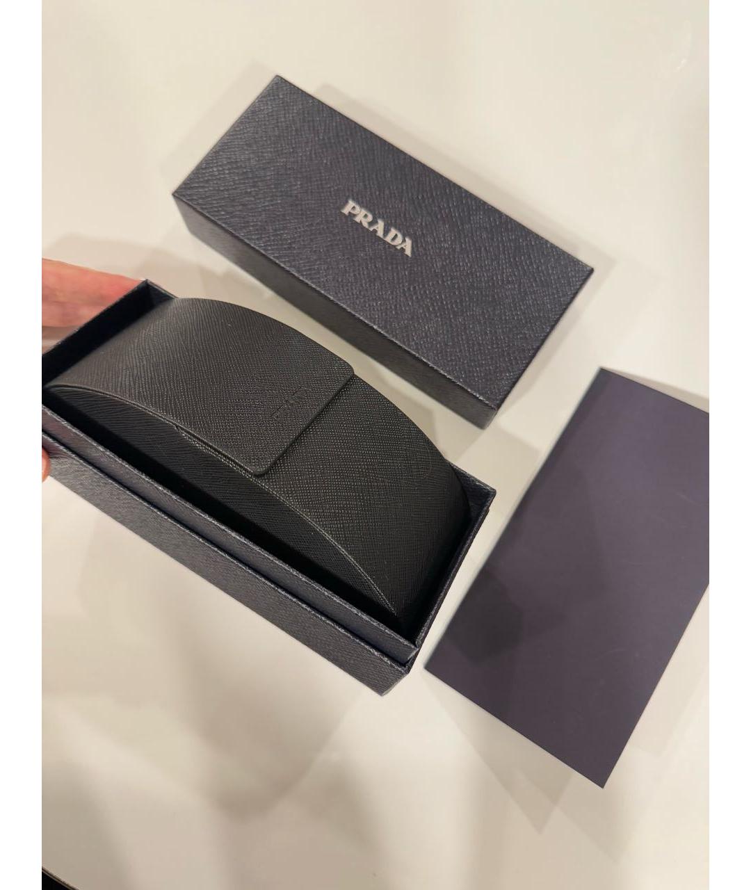 PRADA Желтые пластиковые солнцезащитные очки, фото 4