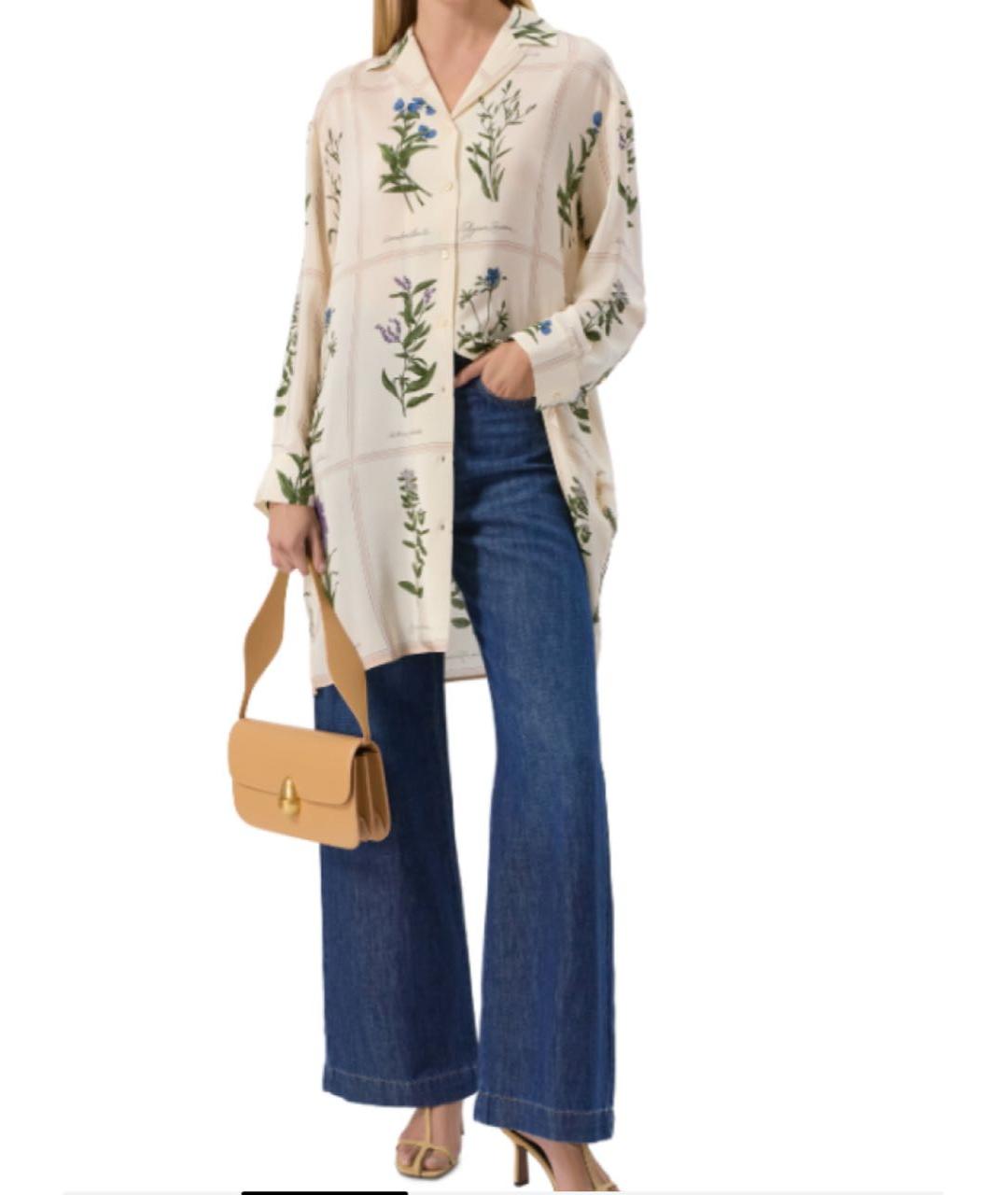 WEEKEND MAX MARA Мульти шелковое повседневное платье, фото 4
