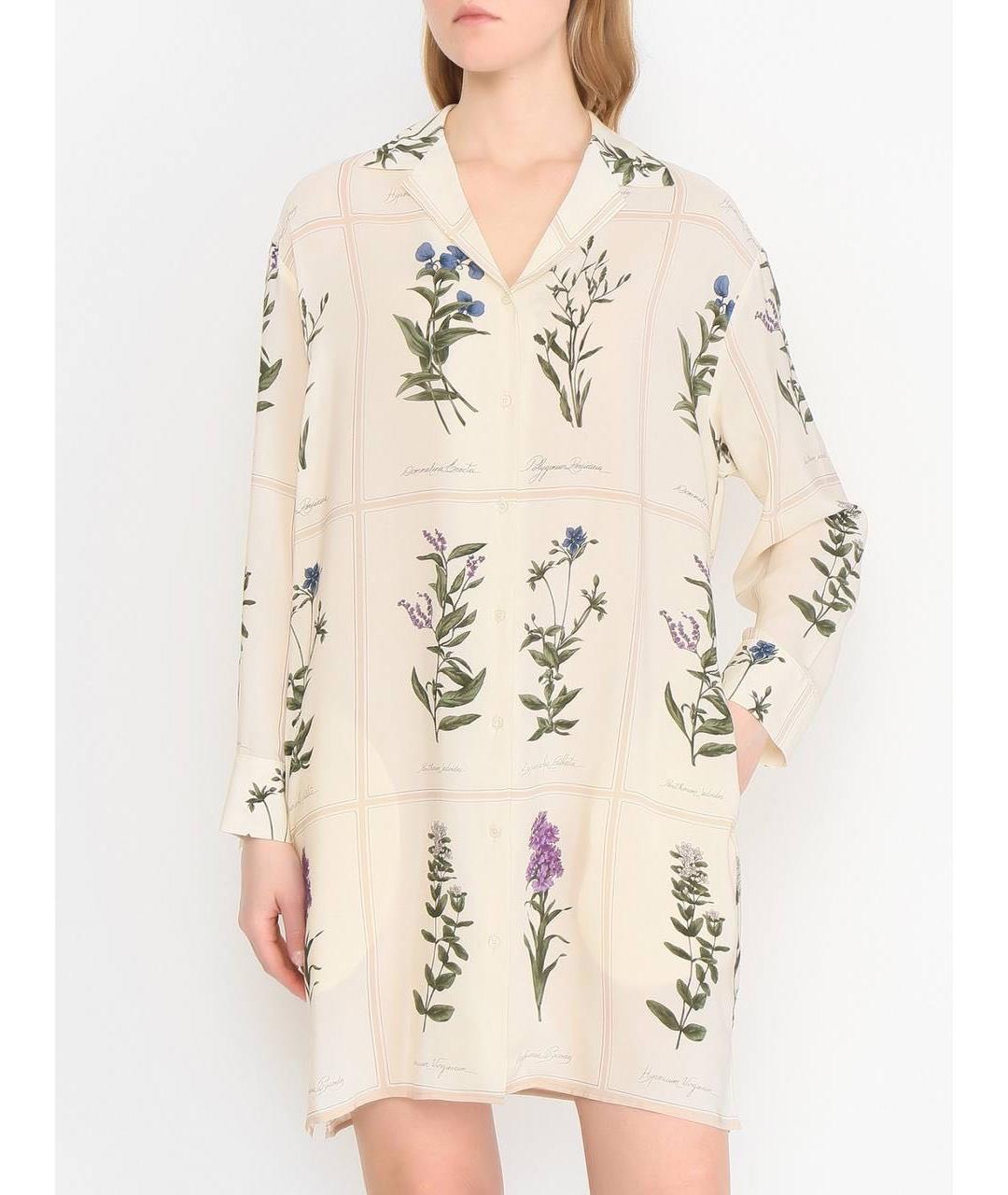 WEEKEND MAX MARA Мульти шелковое повседневное платье, фото 3