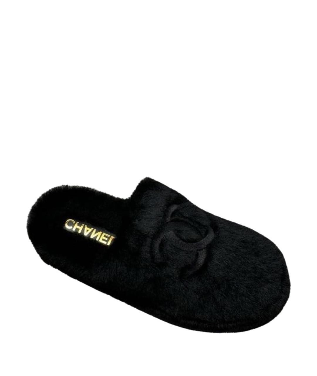 CHANEL Черные мюли, фото 1
