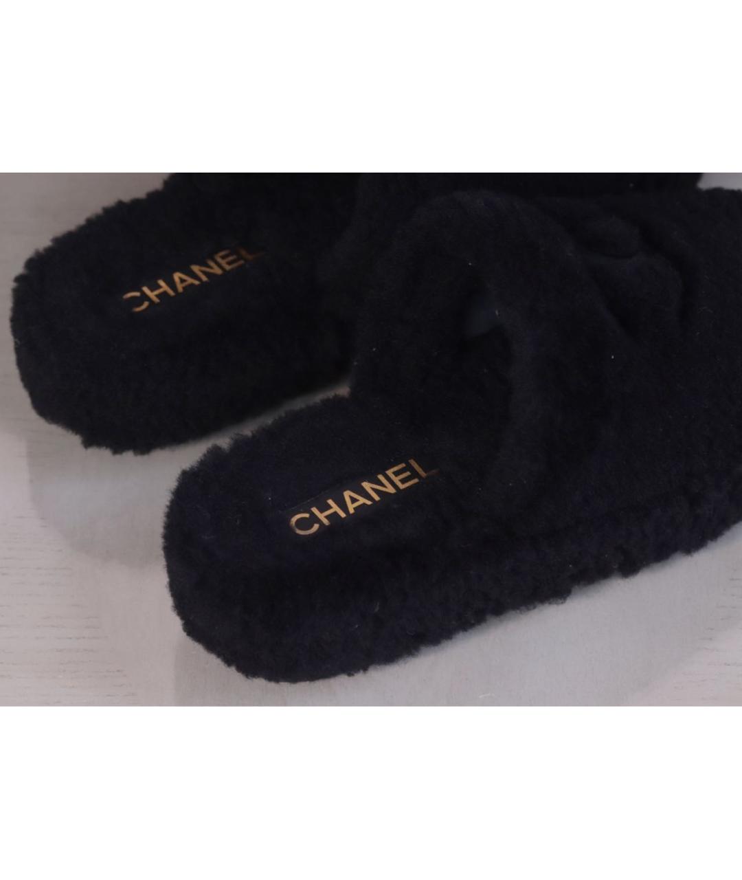 CHANEL Черные мюли, фото 4