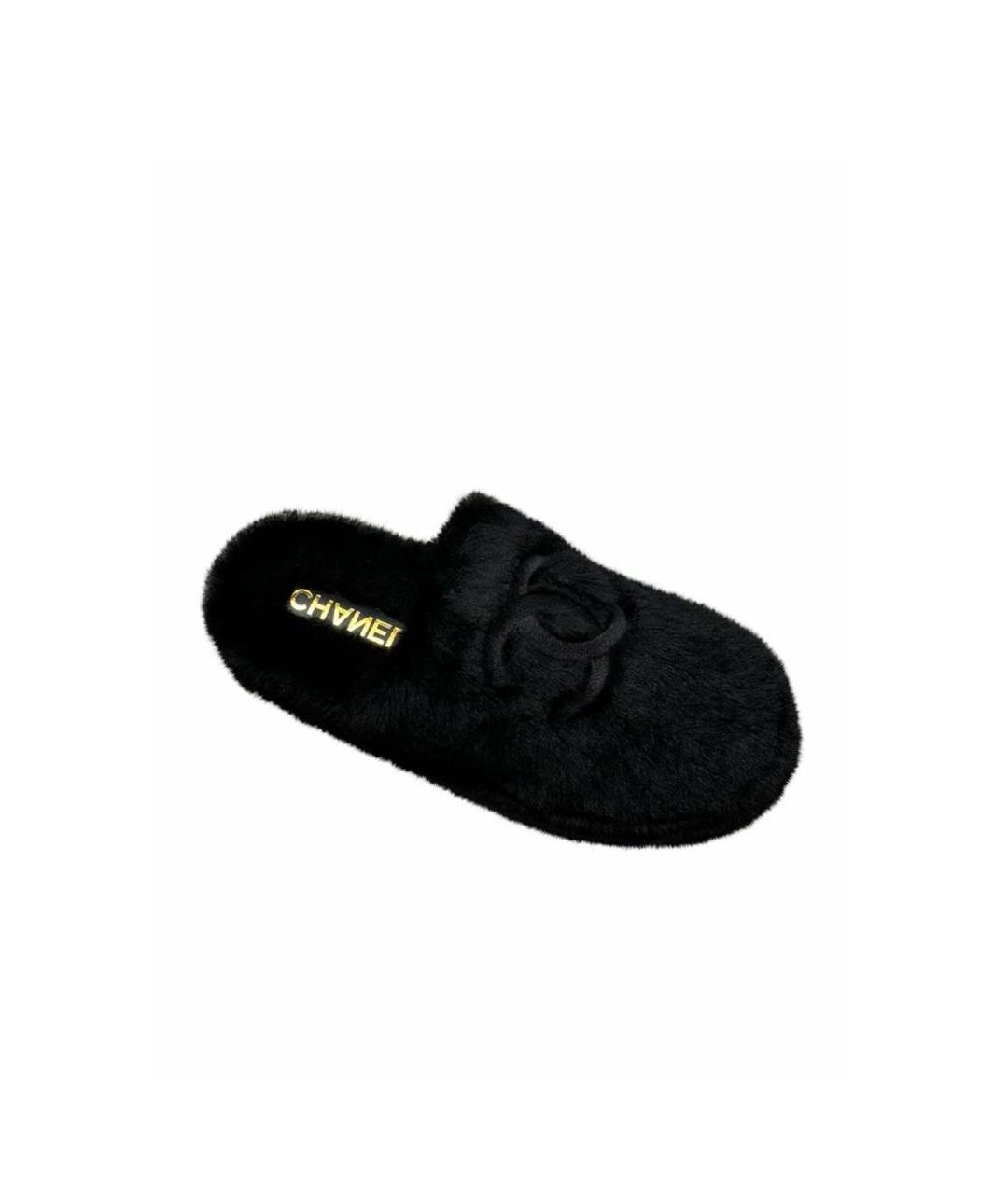 CHANEL Черные мюли, фото 8