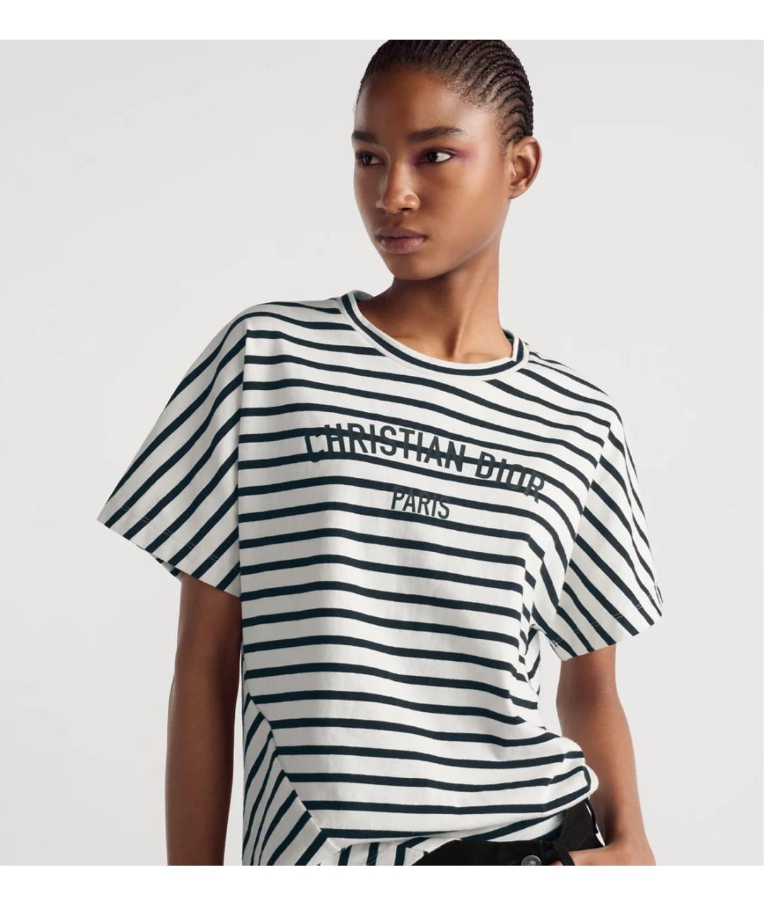 CHRISTIAN DIOR Мульти хлопковая футболка, фото 4