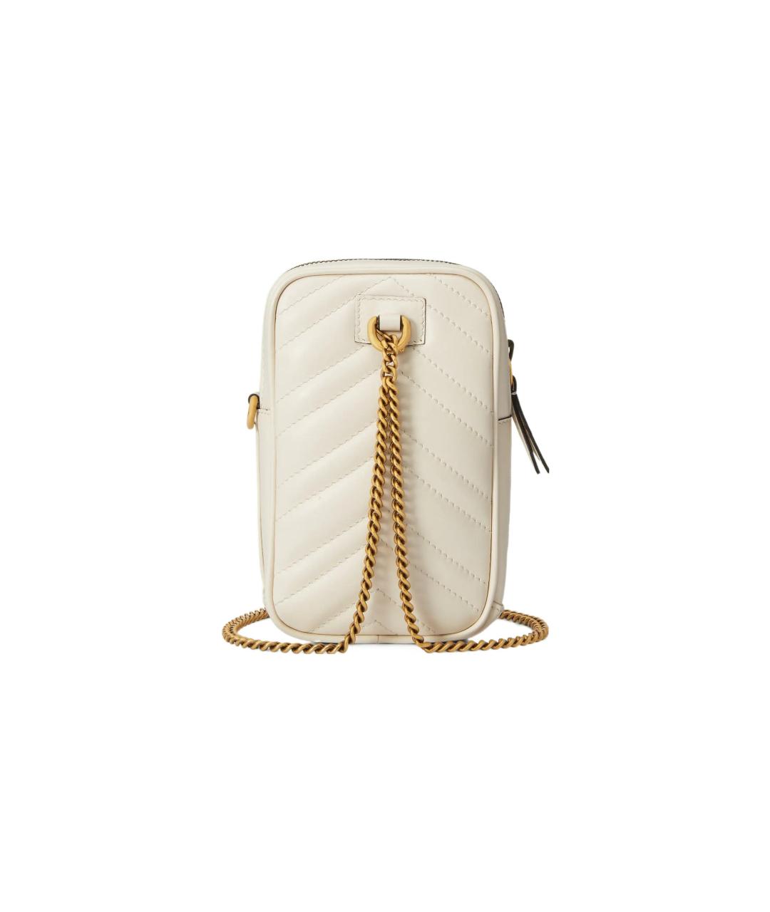 GUCCI Белый кожаный кошелек, фото 3