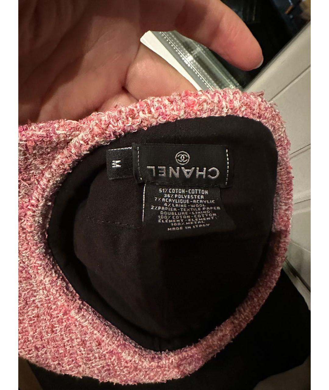 CHANEL Розовая кепка, фото 5