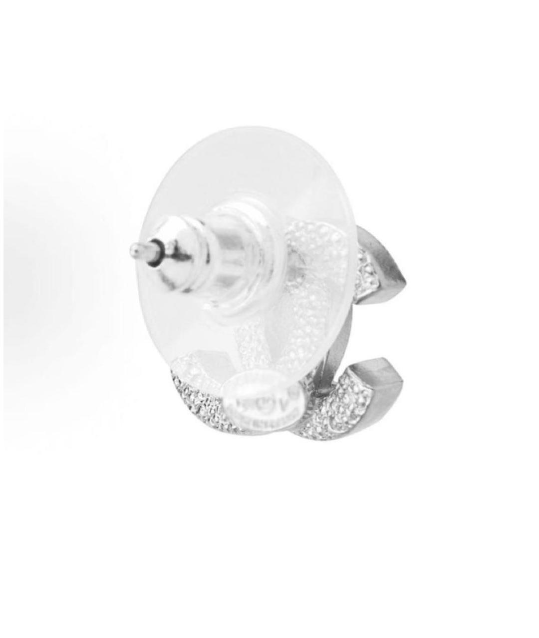 CHANEL Серебряные металлические серьги, фото 3