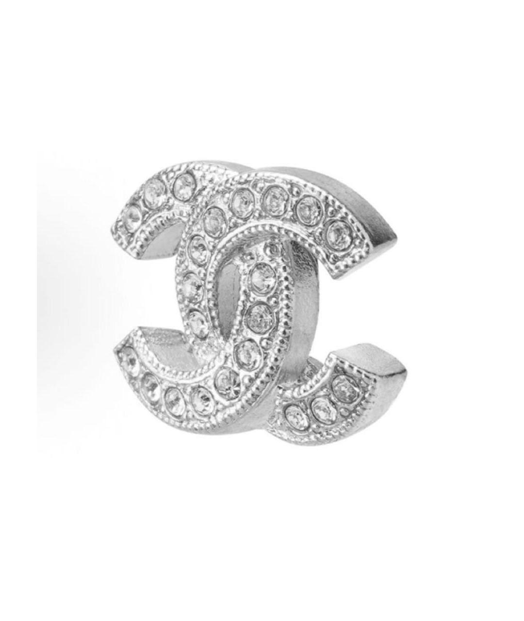CHANEL Серебряные металлические серьги, фото 2