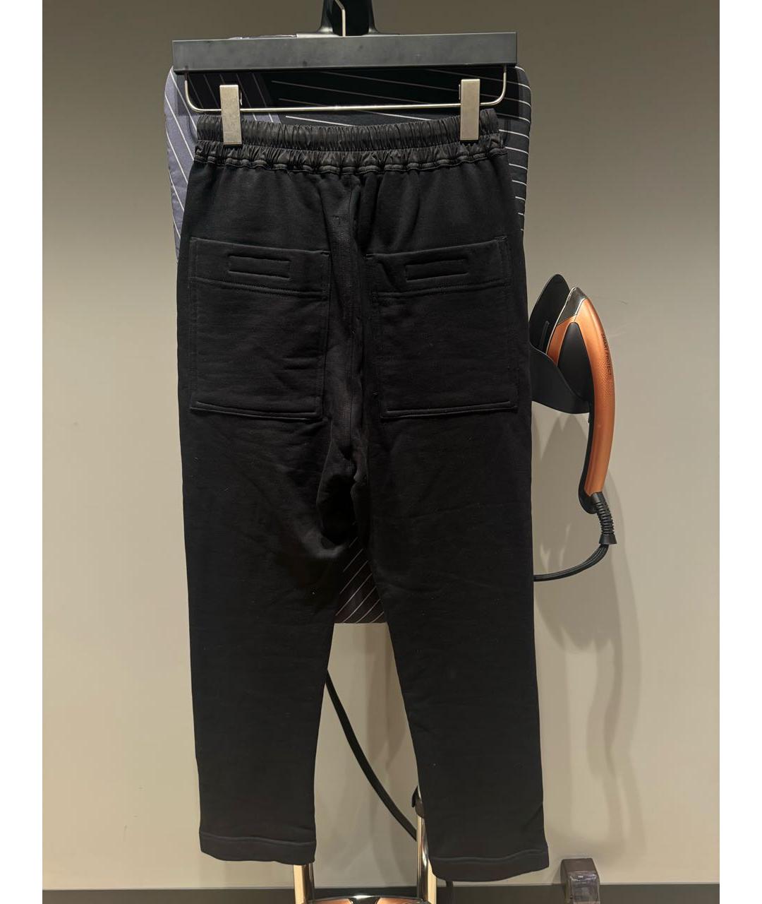 RICK OWENS DRKSHDW Черные хлопковые повседневные брюки, фото 6