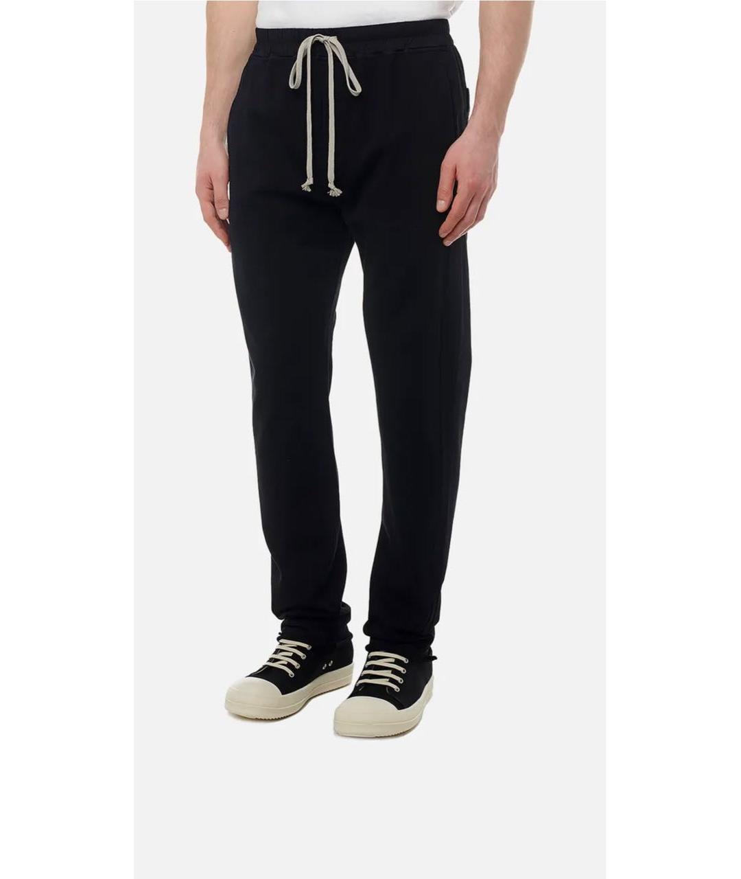 RICK OWENS DRKSHDW Черные хлопковые повседневные брюки, фото 9