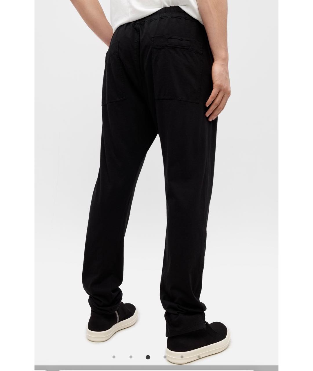 RICK OWENS DRKSHDW Черные хлопковые повседневные брюки, фото 4