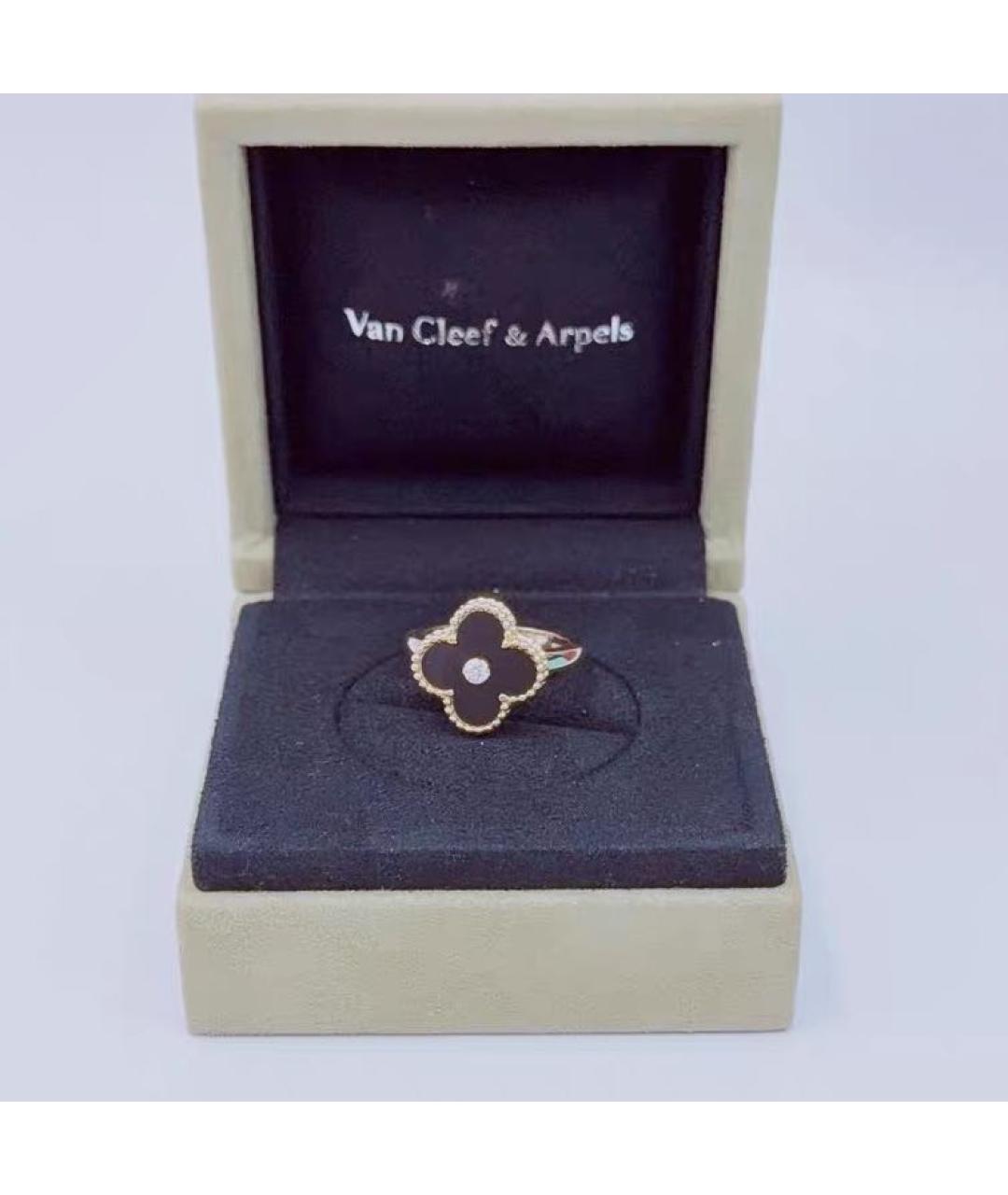 VAN CLEEF & ARPELS Черное кольцо из розового золота, фото 7