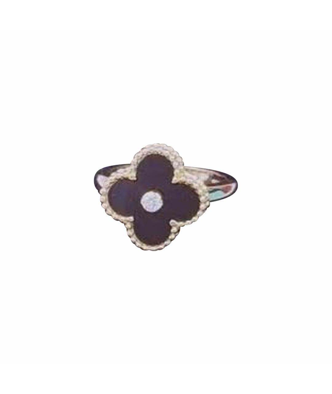 VAN CLEEF & ARPELS Черное кольцо из розового золота, фото 1