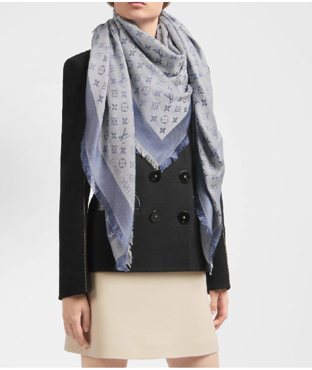 LOUIS VUITTON Шелковый платок, фото 5