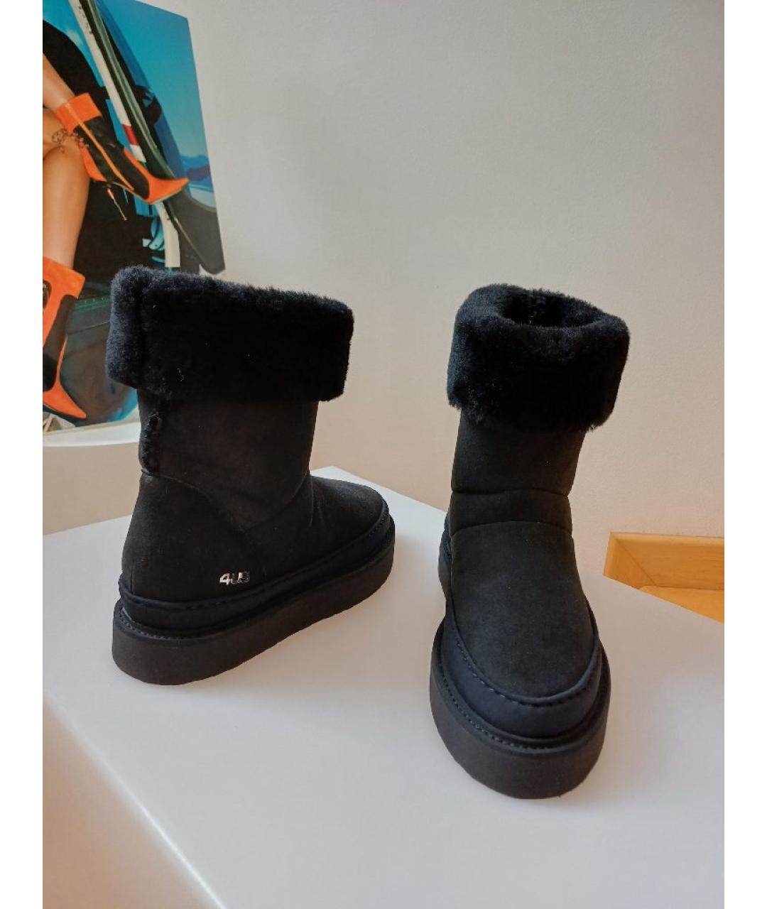 CESARE PACIOTTI Черные замшевые ботинки, фото 3