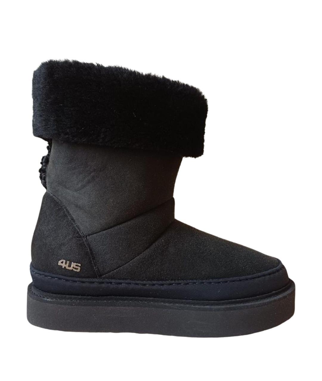 CESARE PACIOTTI Черные замшевые ботинки, фото 1