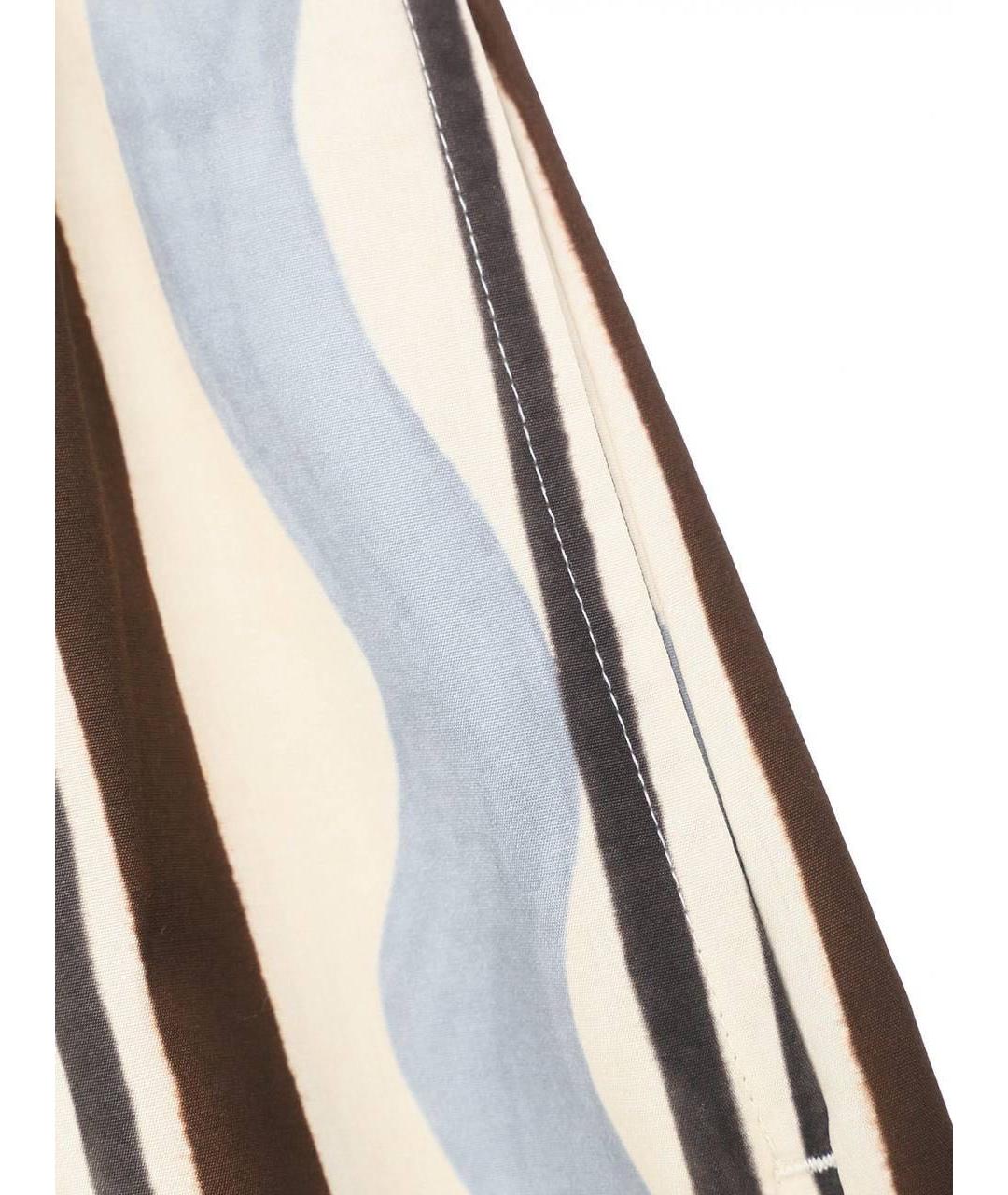 WEEKEND MAX MARA Мульти хлопковые брюки широкие, фото 5
