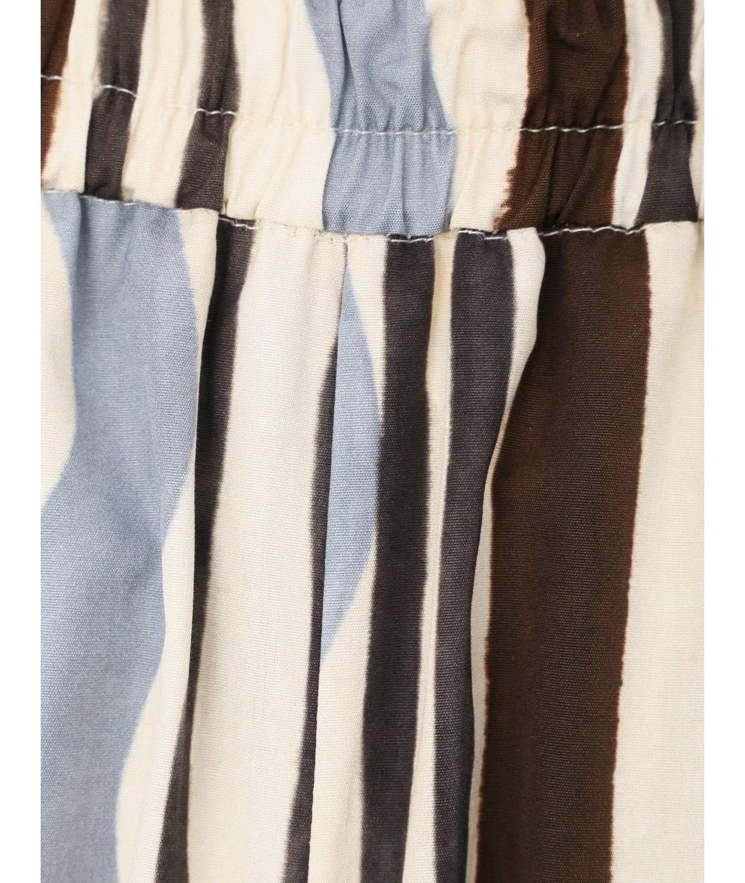 WEEKEND MAX MARA Мульти хлопковые брюки широкие, фото 4