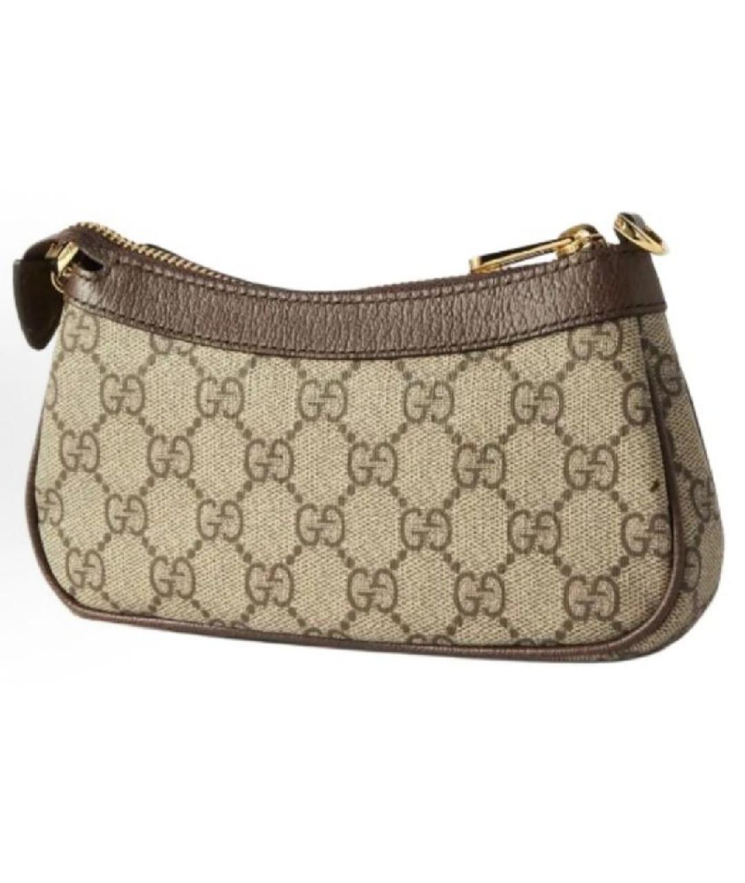 GUCCI Коричневая сумка с короткими ручками, фото 3