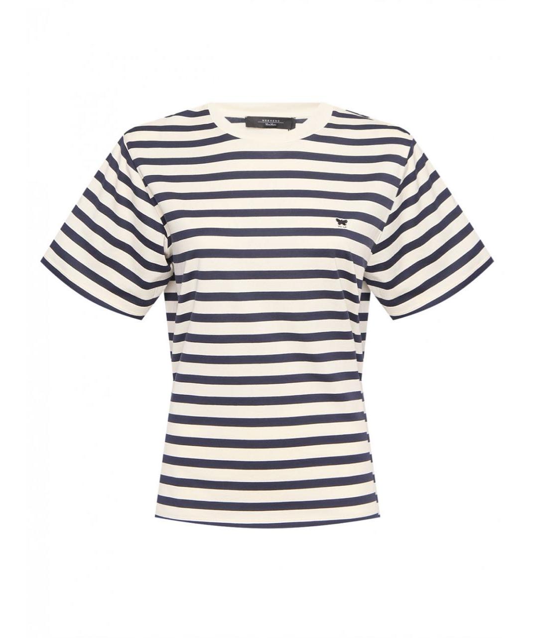 WEEKEND MAX MARA Мульти хлопковая футболка, фото 1