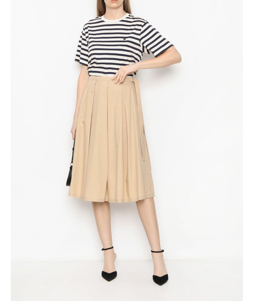WEEKEND MAX MARA Мульти хлопковая футболка, фото 3