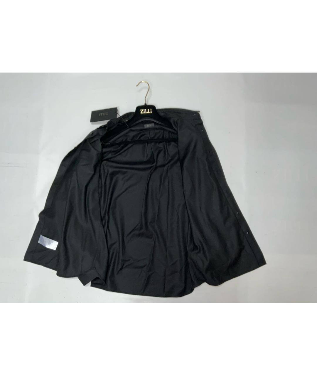 ZILLI Черная шерстяная классическая рубашка, фото 3