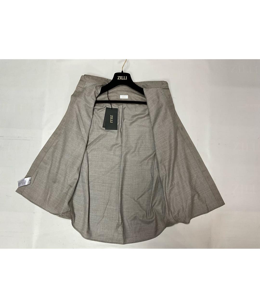 ZILLI Бежевая шерстяная классическая рубашка, фото 2