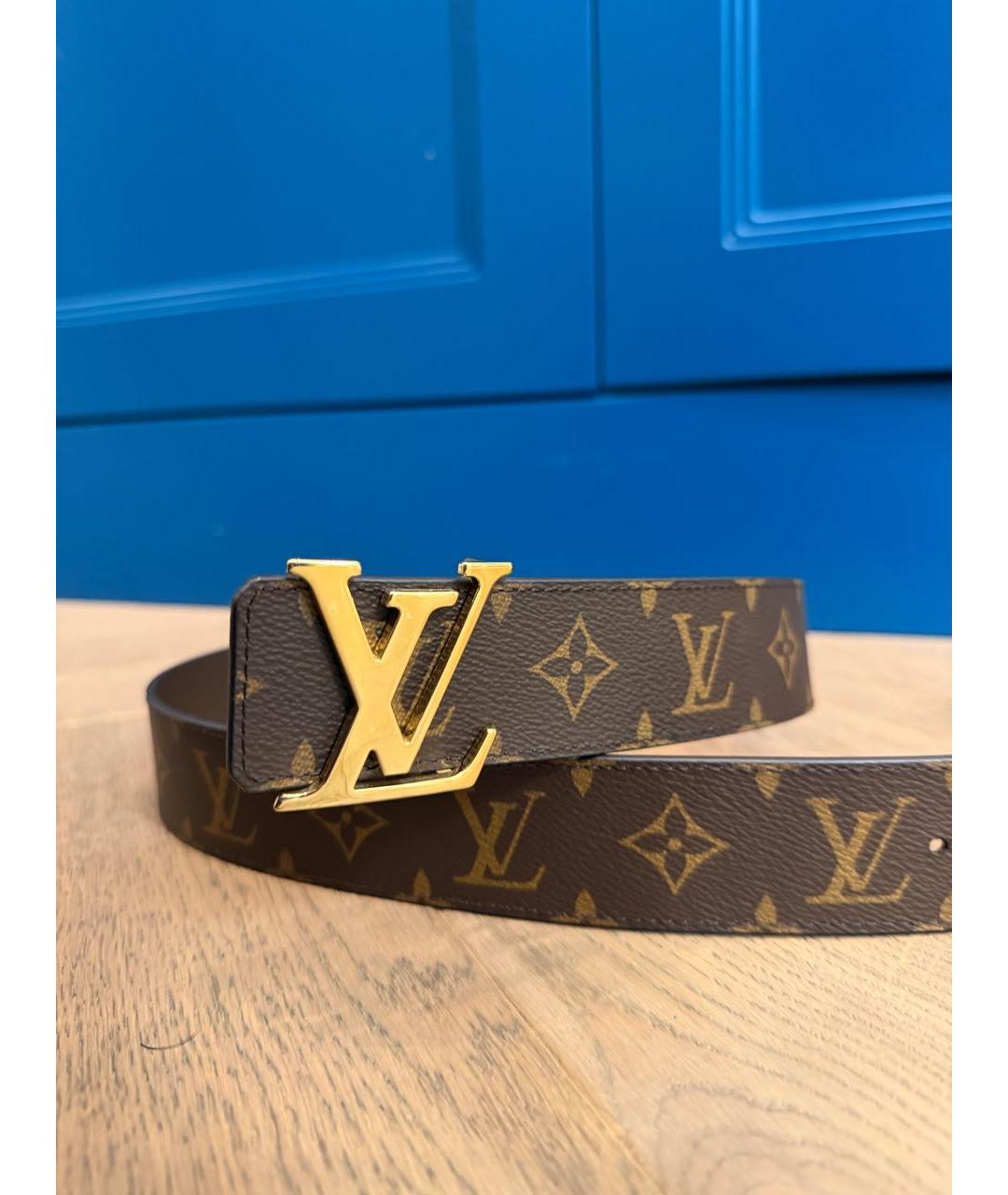 LOUIS VUITTON Коричневый ремень, фото 4