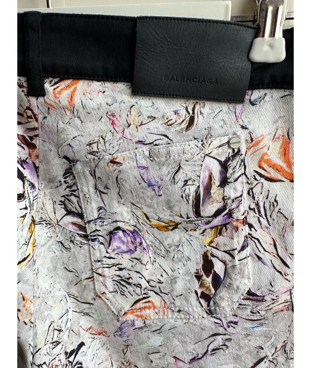 BALENCIAGA Мульти хлопковые джинсы слим, фото 6