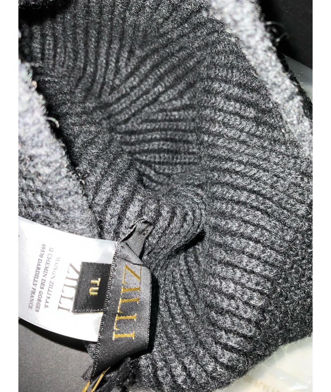 ZILLI Серая кашемировая шапка, фото 4