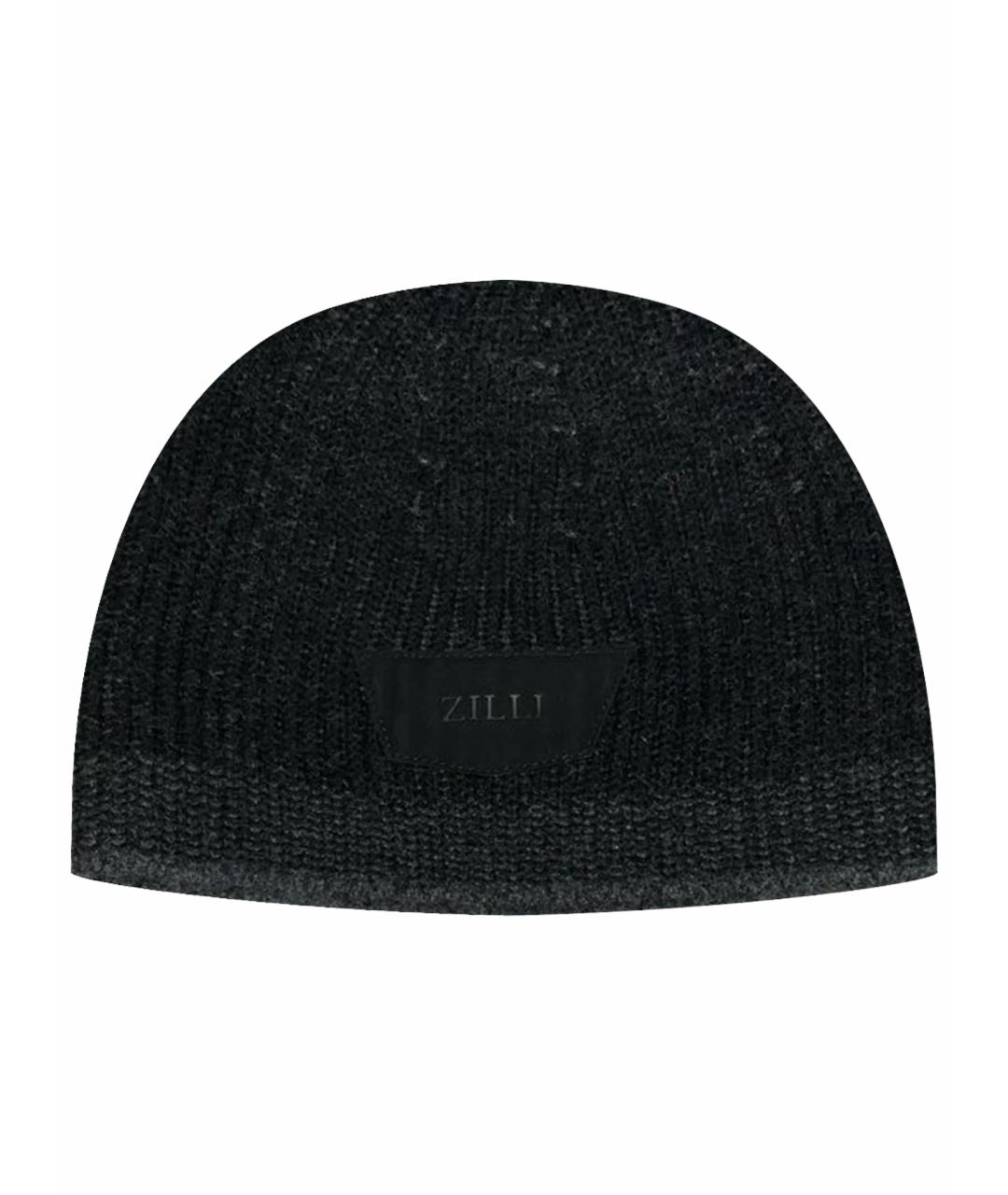 ZILLI Серая кашемировая шапка, фото 1