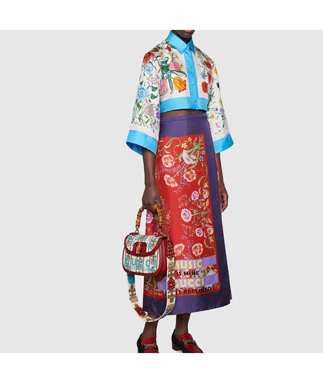 GUCCI Бежевая кожаная сумка через плечо, фото 9