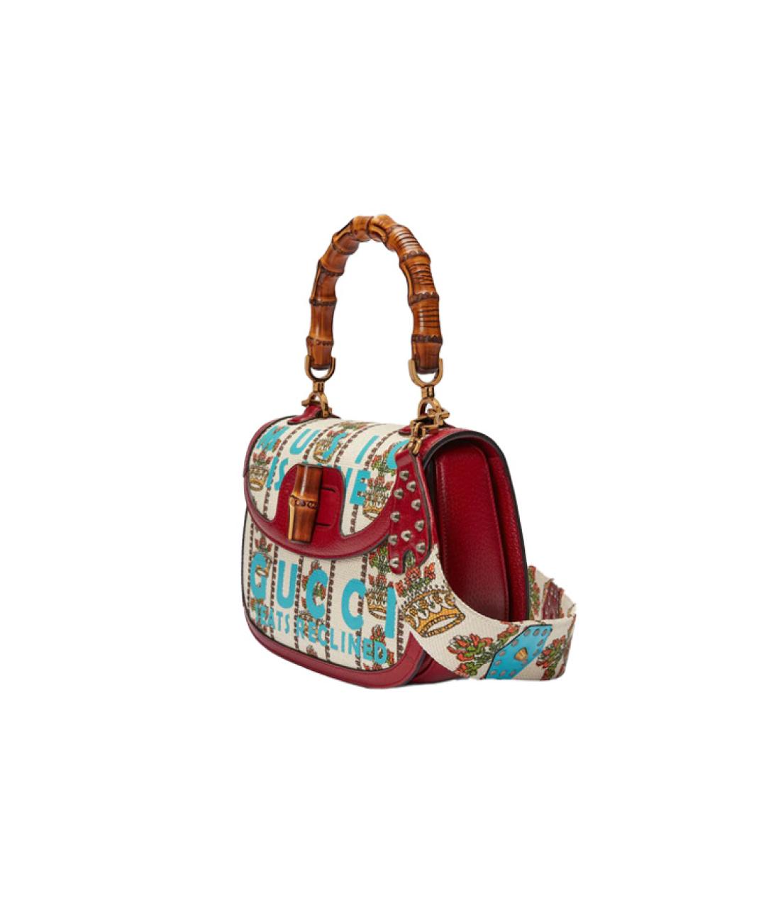 GUCCI Бежевая кожаная сумка через плечо, фото 4