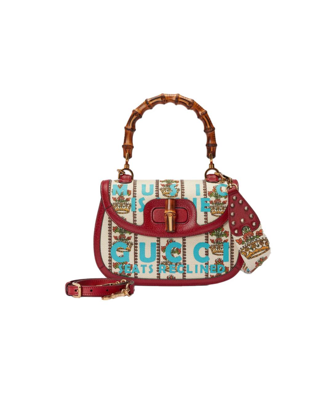 GUCCI Бежевая кожаная сумка через плечо, фото 2